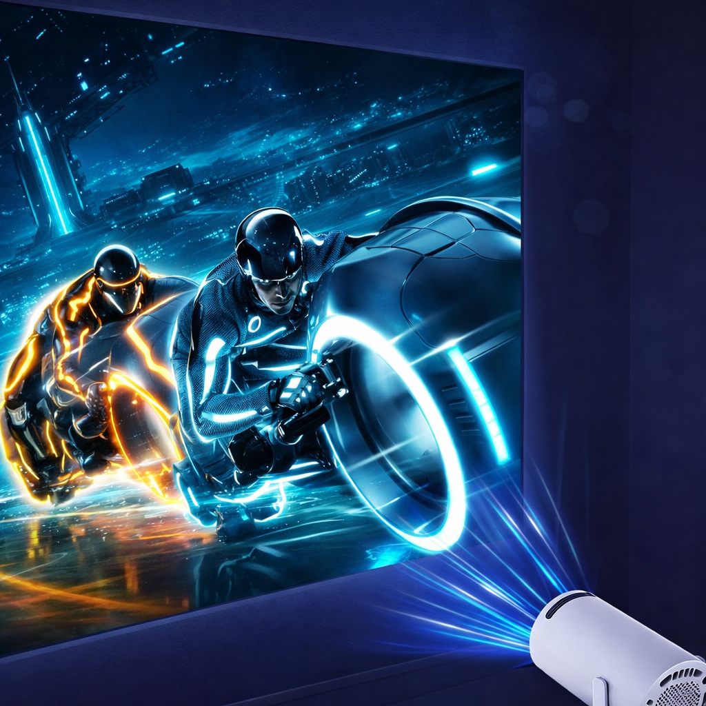 Cinematic Projector Portable Home Theater